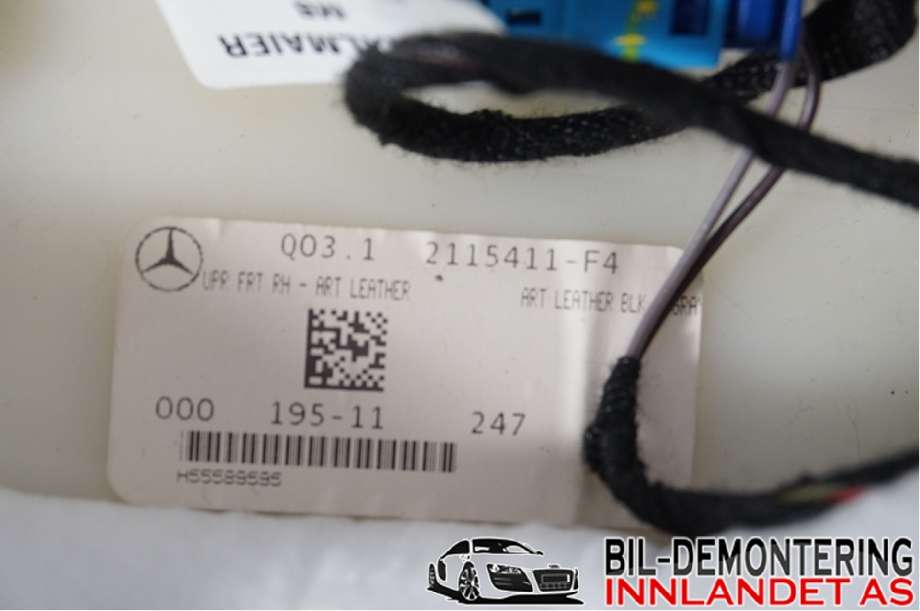 Dørtrekk høyre til Mercedes ML 2011-2015 (Fase 1) (W166) (W166) (MERCEDES|A 166 720 08 70 9H15||2115411-F4)