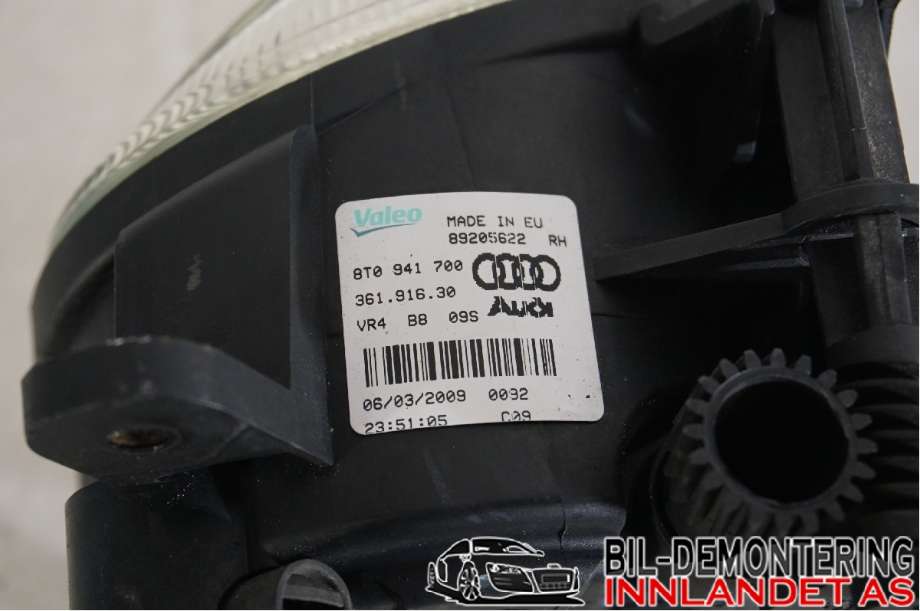 Tåkelykt høyre foran til Audi A5 2007-2016 (Type I) (AUDI|8T0 941 700|)