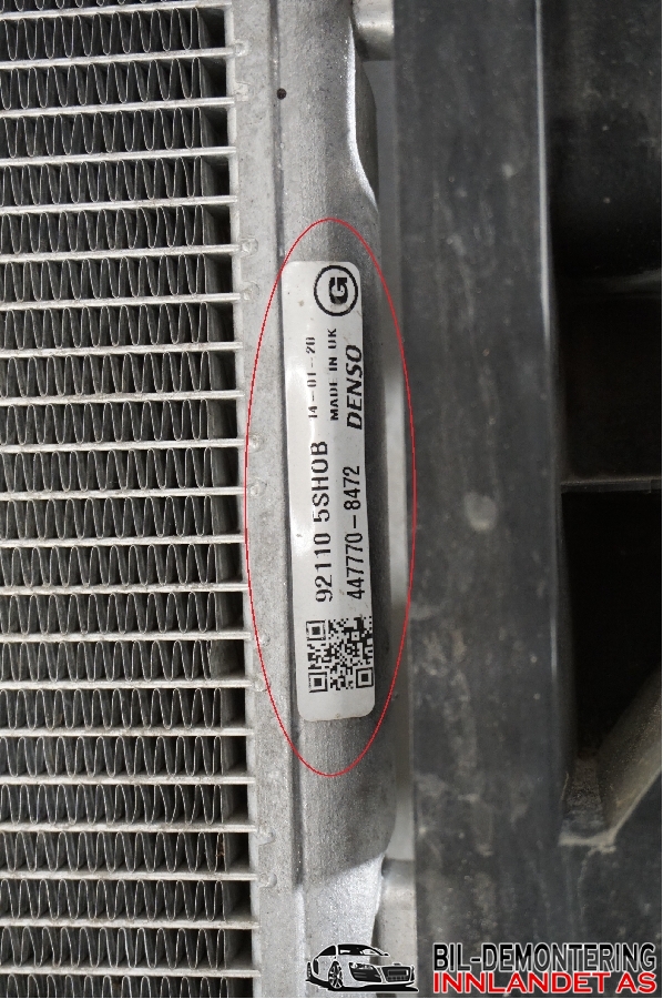 Aircondition radiator til Nissan Leaf 2018-->> (Type II)  (92110 5SHOB|447770-8472)