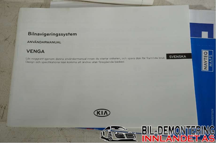 Instruksjonsbok til Kia Venga 2010-2017 (KIA|)