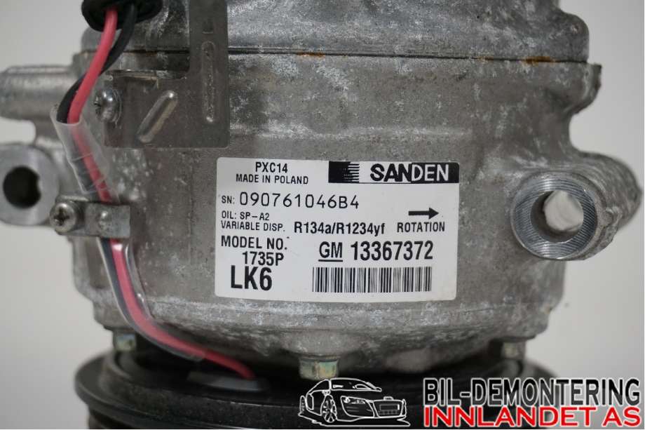 Aircondition kompressor til Opel Astra K 2015-->> (OPEL|39069800|13367372|090761046B4)