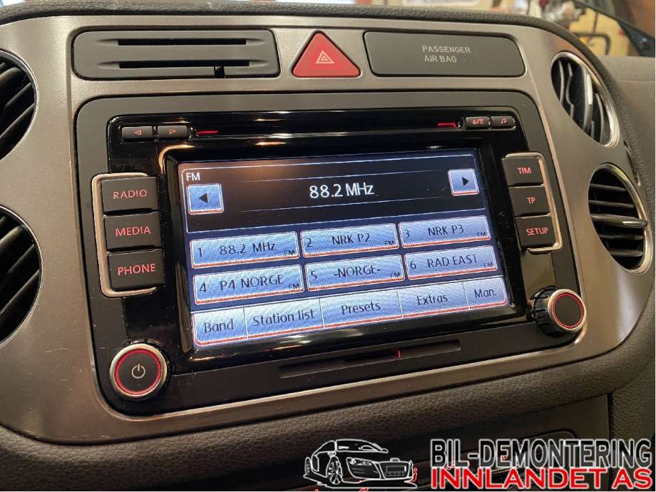 Bilstereo til VW Tiguan 2007-2011 (Type I, Fase 1) (VOLKSWAGEN|3C8 057 195 X|)