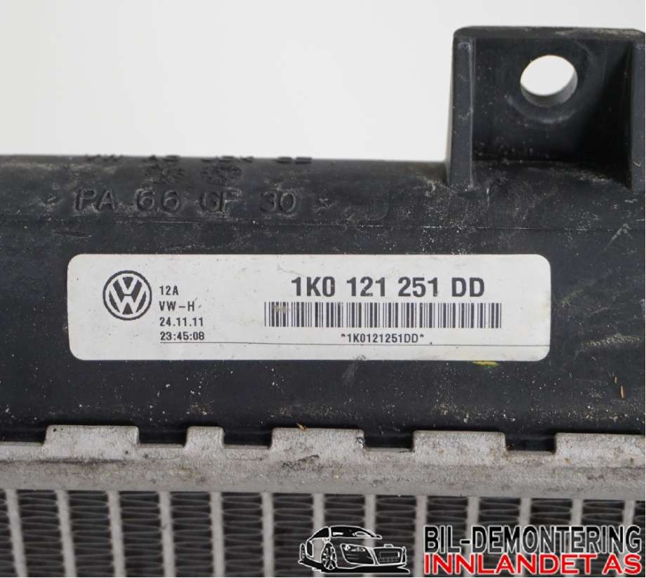 Radiator (automat gir) til Škoda Octavia 2009-2013 (Type II, Fase 2)  (SKODA|1K0 121 251 DM|1K0 121 251 AB|1K0121251DD)