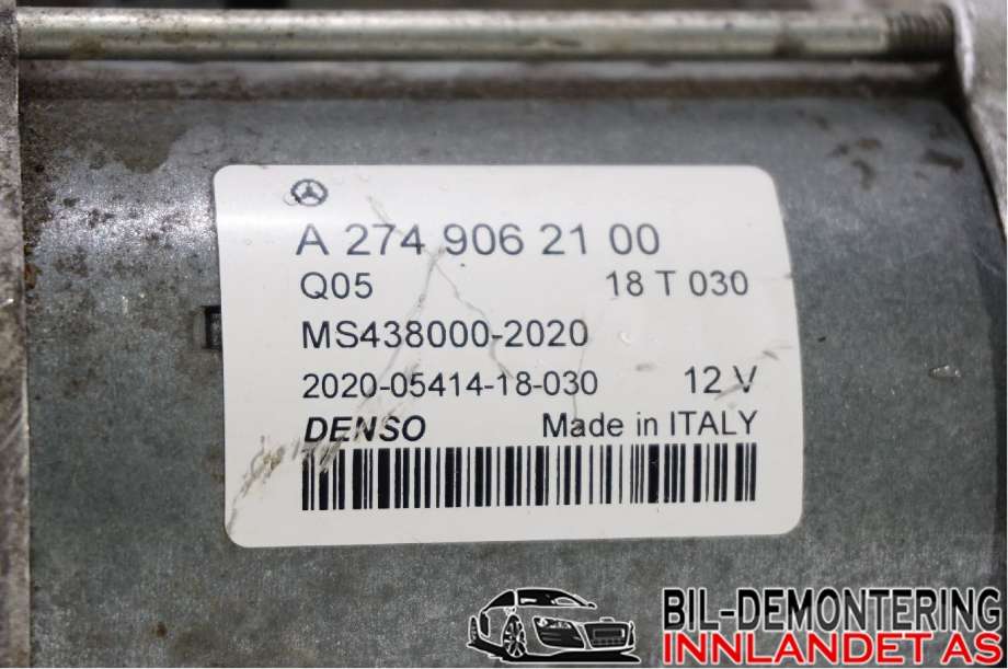 Starter til Mercedes C-Klasse 2018-2021 (Fase 2) (W205) (W205) (MERCEDES|A 274 906 21 00||A2749062100)