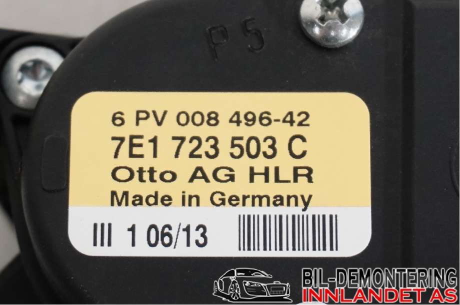Pedal gass til VW Transporter / Caravelle 2009-2015 (Fase 2) (T5) (T5) (VOLKSWAGEN|7E1 723 503 C||7E1723503C)