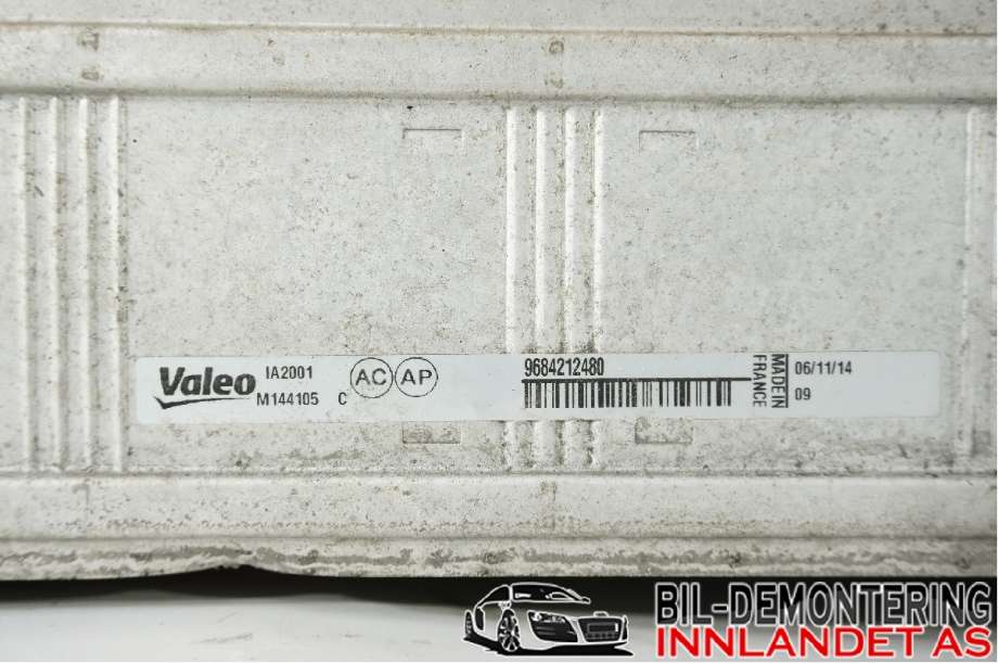 Intercooler til Citroën Berlingo 2015-2019 (Type II, Fase 2)  (CITROEN|0384 N9||9684212480)