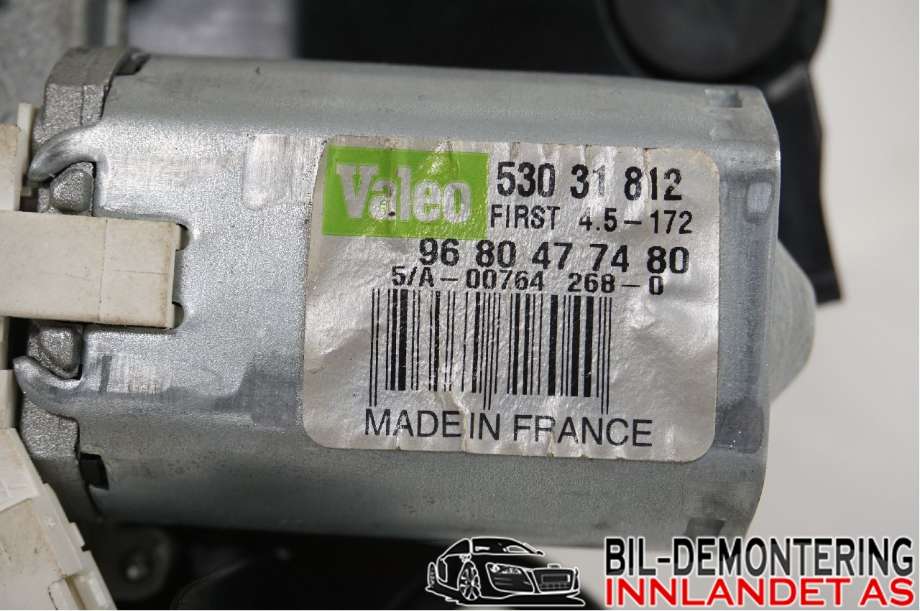 Viskermotor bakrute til Peugeot 5008 2010-2017 (Type I)  (PEUGEOT|6405 JQ||9680477480)