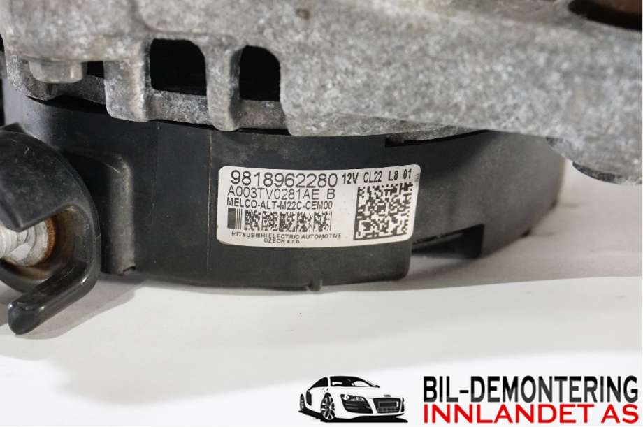 Dynamo til Peugeot Partner 2019-->> (Type III)  (PEUGEOT|98 189 622 80|)