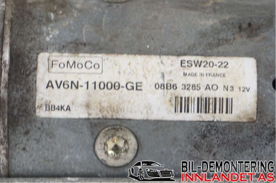 Starter diesel til Ford Transit Connect 2013-2018 Type II, Fase 1  (FORD|AV6N-11000-GE|08B63285AO)