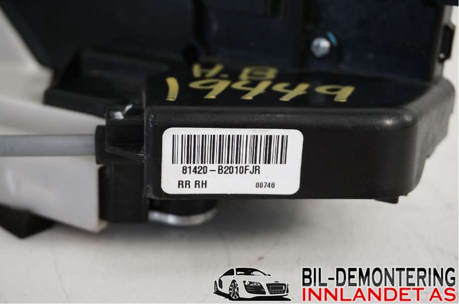 Låsekasse høyre bak til Kia Soul 2014-2019 (Type II)  (KIA|81420B2010||81420-B2010 FJR)