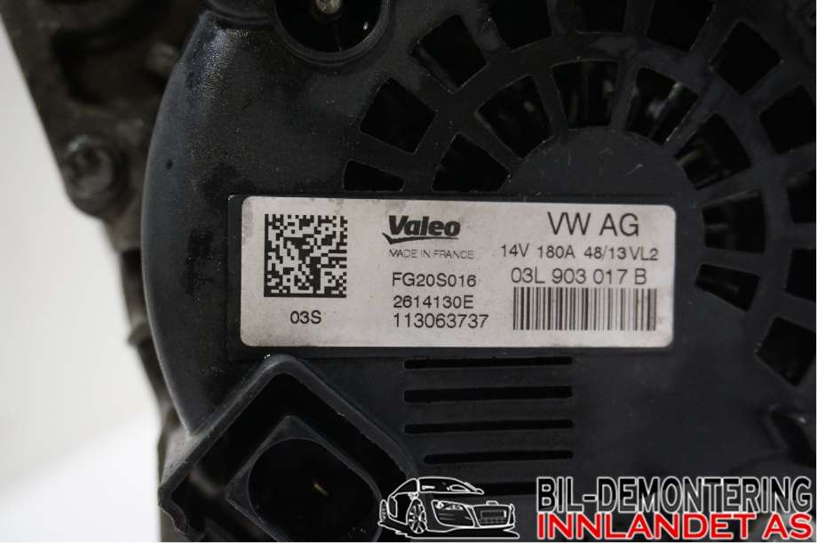 Dynamo til Audi Q5 2012-2017 (Type I, Fase 2) (AUDI|03L 903 017 B||03L903017B)