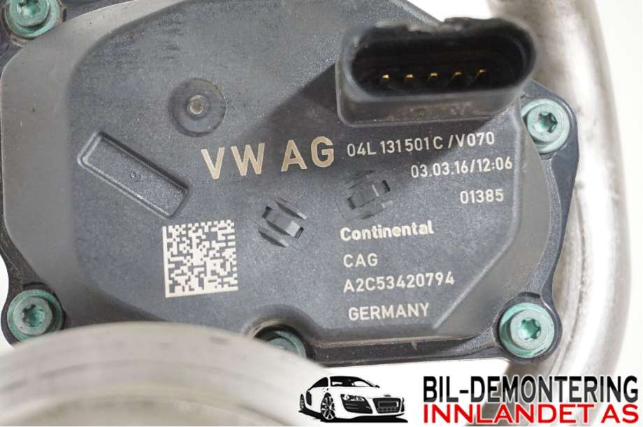 EGR-ventil til VW Passat 2015-2019 (Fase 1) (B8) (B8) (VOLKSWAGEN|04L 131 512 AM|04L 131 512 BQ|04L131501C)