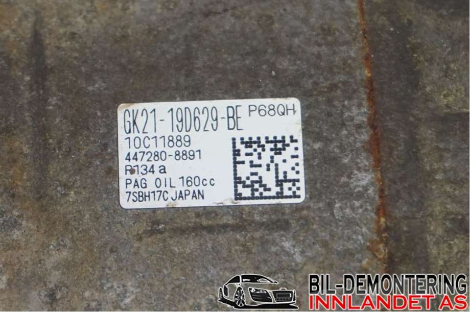 Aircondition kompressor til Ford Transit Custom 2013-2023 (Type I)  (FORD|GK21-19D629-BF|447280-8891|GK21-19D629-BE)