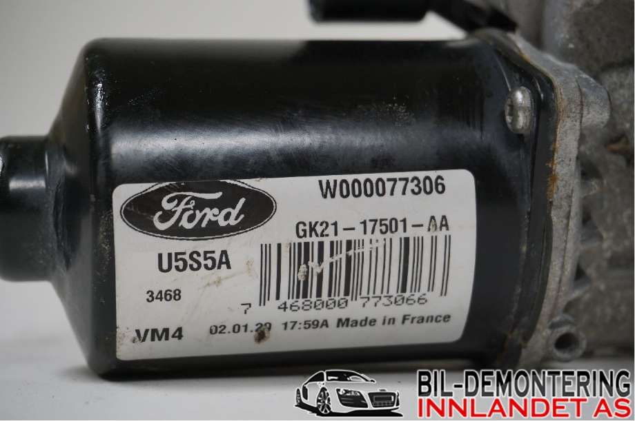 Viskermotor frontrute til Ford Transit Custom 2013-2023 (Type I)  (FORD|GK21-17501-AA|2006324)