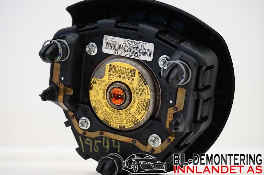 Airbag rattpute til Toyota Yaris 2012-2014 (Type III, Fase 1)  (TOYOTA|451300D350C0||45130-0D350)
