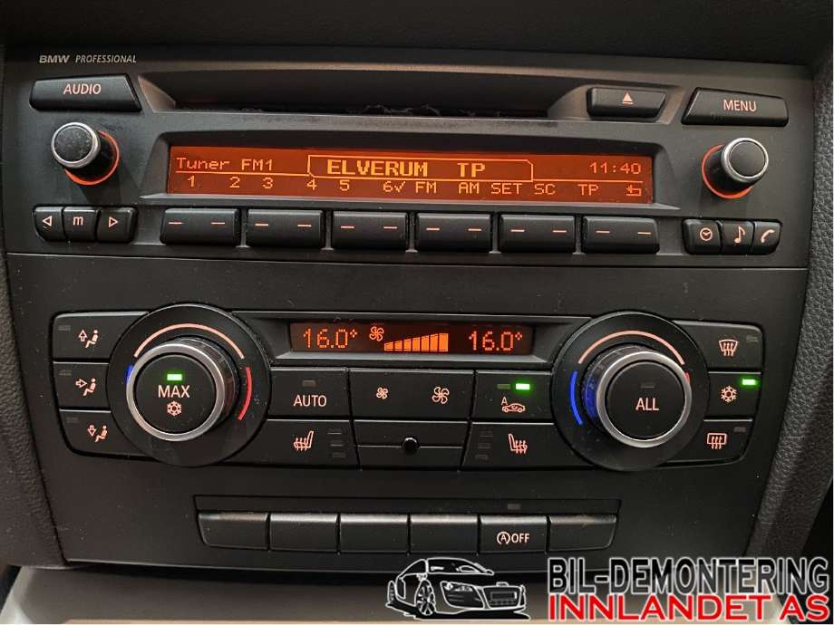 Varmeapparat betjening til BMW 3-Serie, 2005-2011 (E90/E91/E92/E93) (E90/E91/E92/E93) (BMW|64 11 9 292 262)