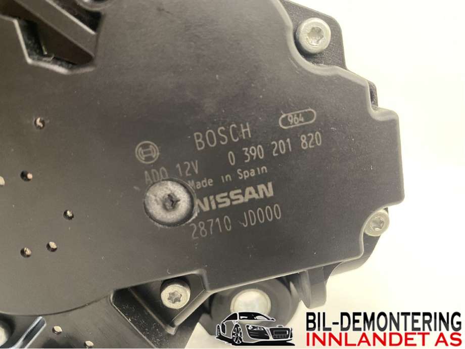 Viskermotor bakrute til Nissan Qashqai 2010-2014 (Type I, Fase 2) (NISSAN|28710JD000|)