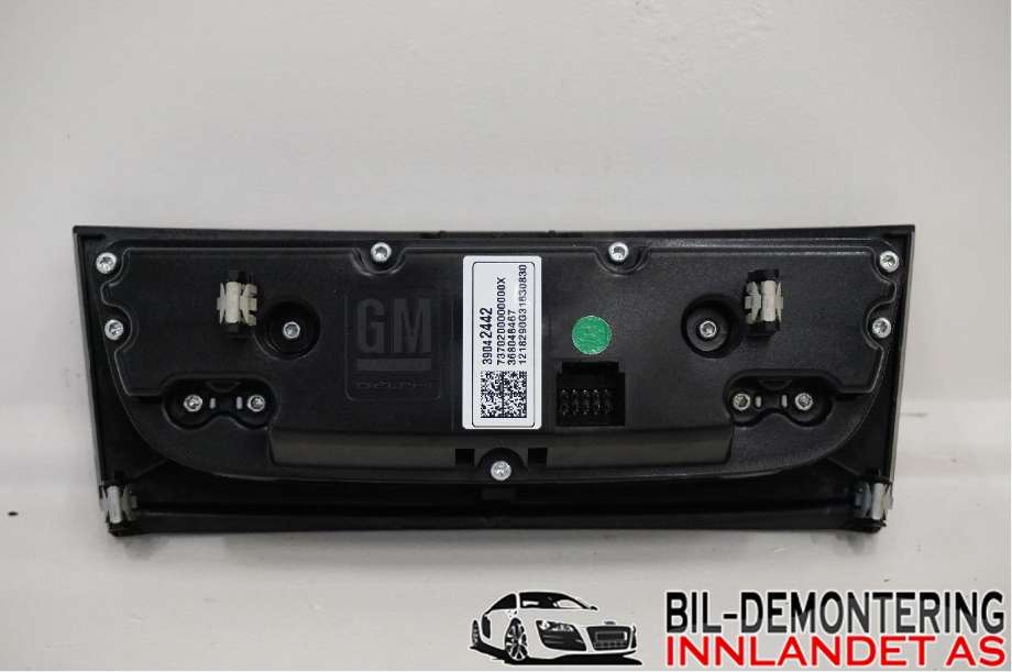 Varmeapparat betjening til Opel Astra K 2015-->> (OPEL|39018789|39042442)