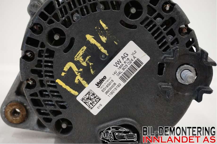 Dynamo til Audi A4 2015-2019 (Type V, Fase 1) (B9) (B9) (AUDI|04L903024A||04L 903 024 A)