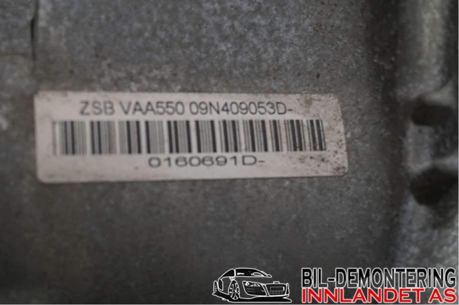 Girkasse manuell 6-trinn til VW Transporter / Caravelle 2009-2015 (Fase 2) (T5) (T5) (0A5 300 013|RLG|09N409053D)
