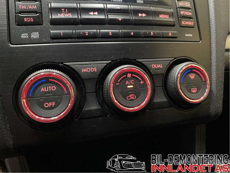 Varmeapparat betjening til Subaru XV, 2012-2017 (Type I)  (SUBARU|72311FJ040)