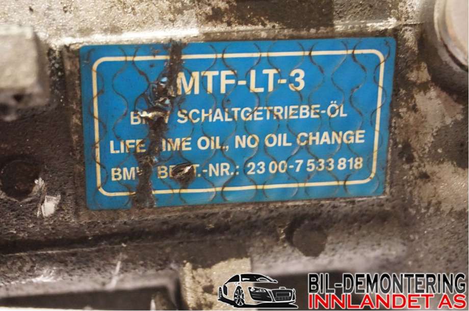 Girkasse manuell 6-trinn til BMW 3-Serie 2005-2011 (E90/E91/E92/E93) (E90/E91/E92/E93) (BMW|23 00 7 626 315|GS6-17BG|0447021CBL)
