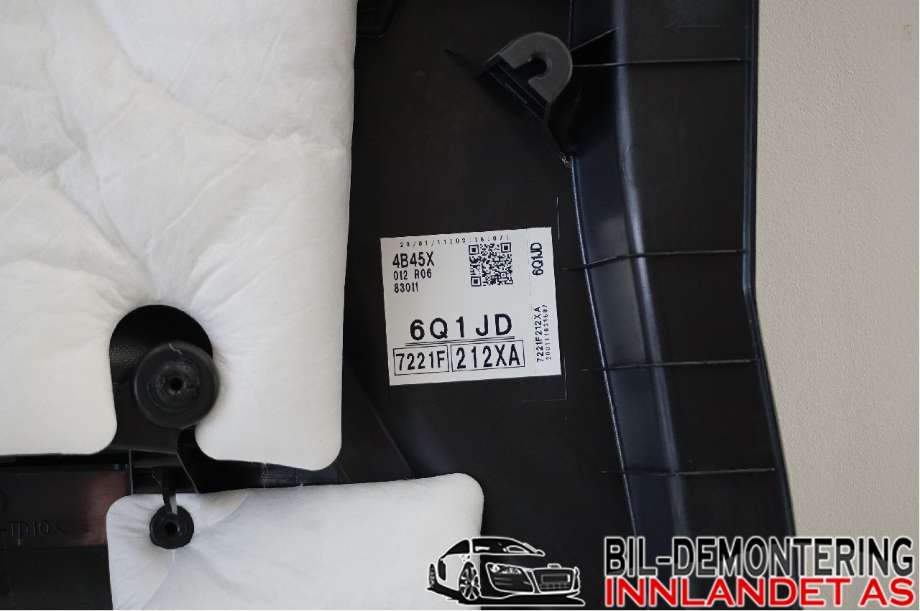 Dørtrekk høyre til Mitsubishi Outlander 2012-2015 (Type III, Fase 1) (7221B924XC|)
