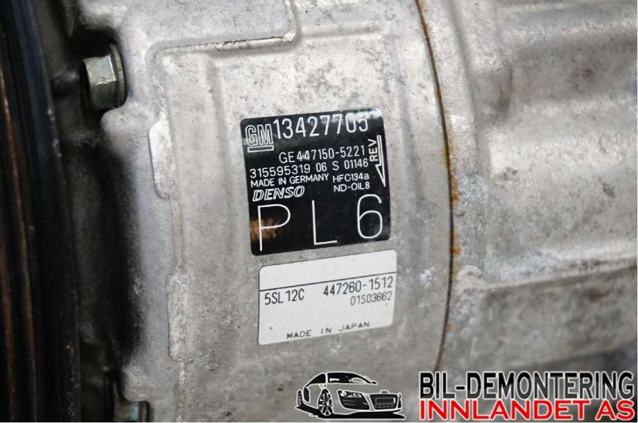Aircondition kompressor til Opel Corsa E 2015-2019  (39079896|447260-1512|13427705)