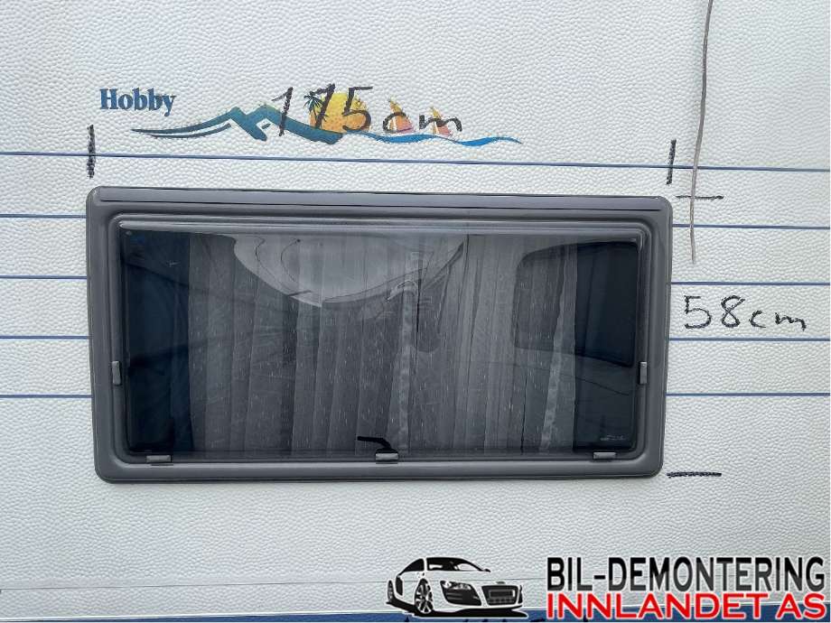 Camping, vindu til Annet Campingvogn Hobby 1967-->> (HOBBY 710|115 X 58|E PARA PRESS 9|D2167)