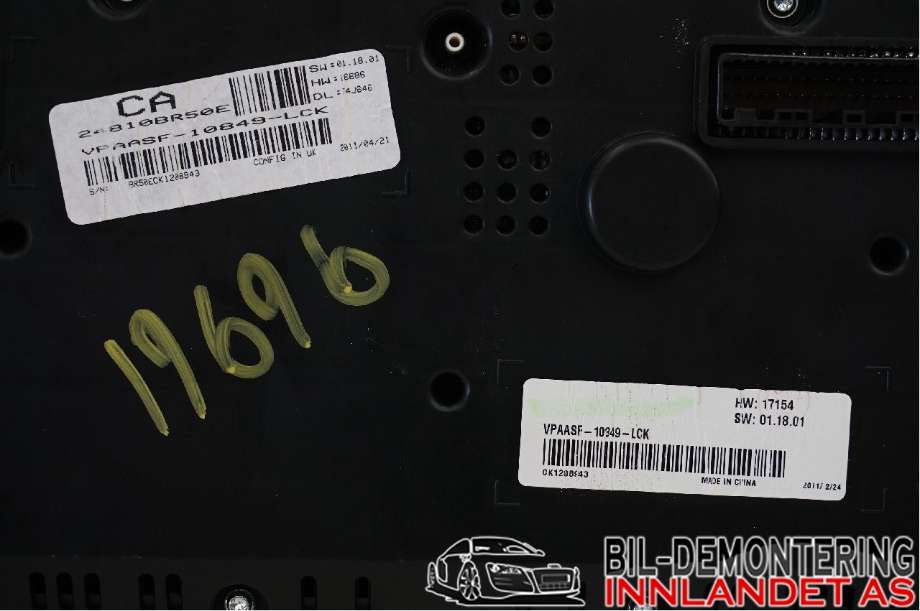Instrumentpanel til Nissan Qashqai 2010-2014 (Type I, Fase 2)  (NISSAN|24810BR50E||VPAASF-10849-LCK)