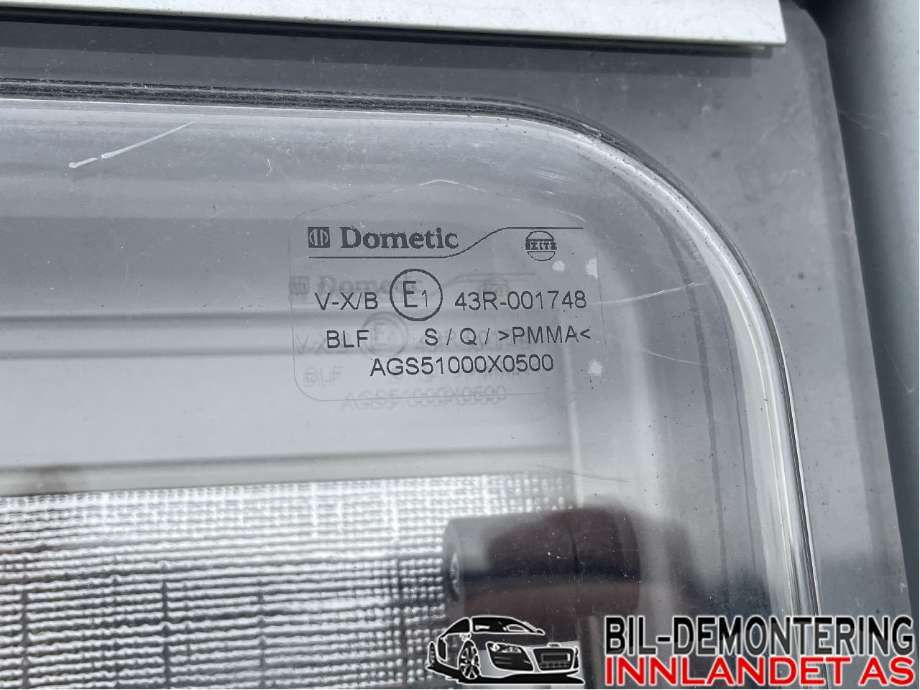 Camping, vindu til Annet Campingvogn Bjølseth 1950-2006  (BJØLSETH 550|105 X 53|DOMETIC|43R-001748)