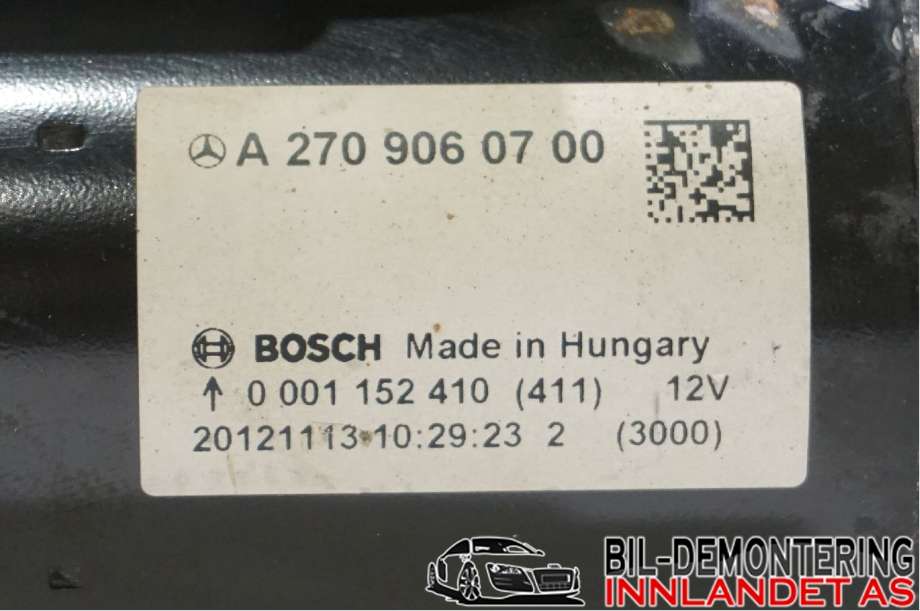 Starter til Mercedes A-Klasse 2012-2018 (W176) (W176) (MERCEDES|A 270 906 07 00||A2709060700)
