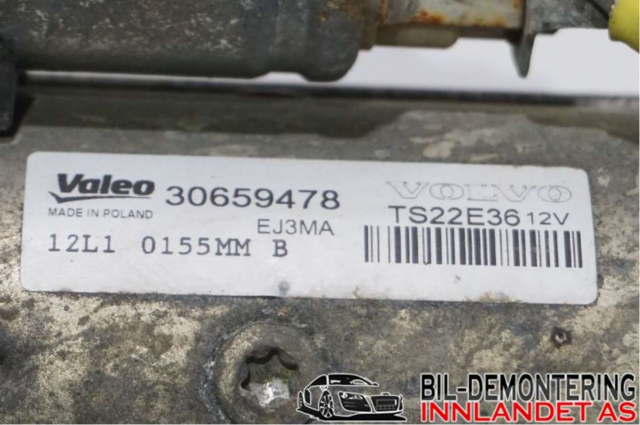 Starter diesel til Volvo V60 2010-2013 (Type I, Fase 1)  (36001519||30659478)