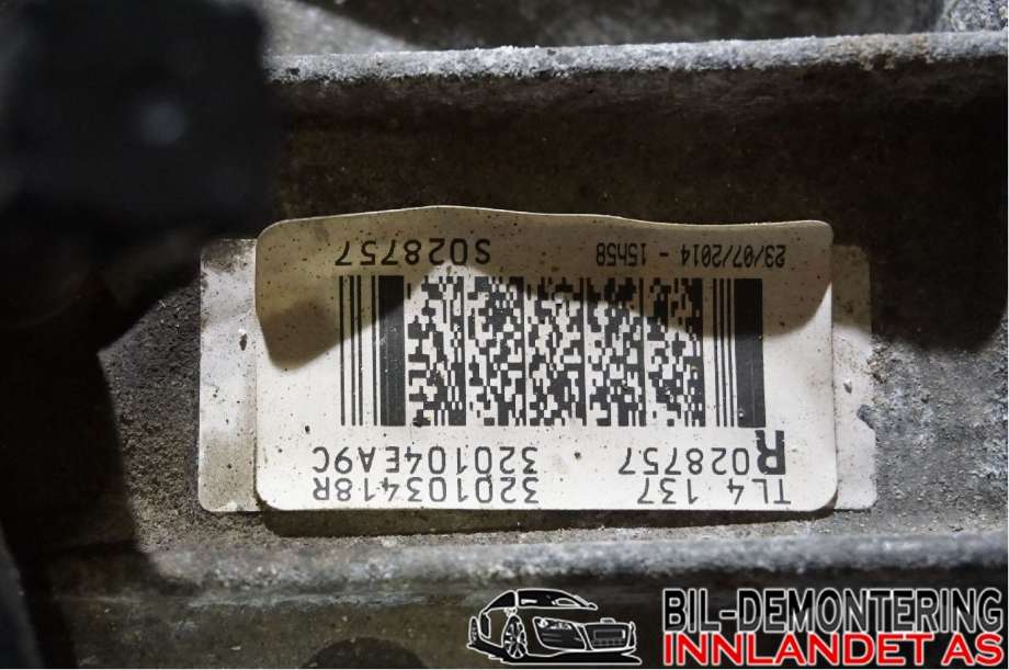 Girkasse manuell 6-trinn til Nissan Qashqai 2014-2021 (Type II) (NISSAN|320104EA0C||304011420R)