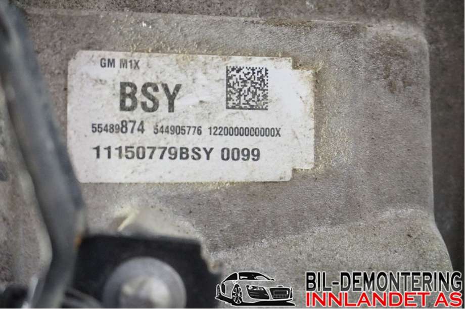 Girkasse manuell 6-trinn til Opel Corsa E 2015-2019  (55489874|55493088 BSY|55593609)