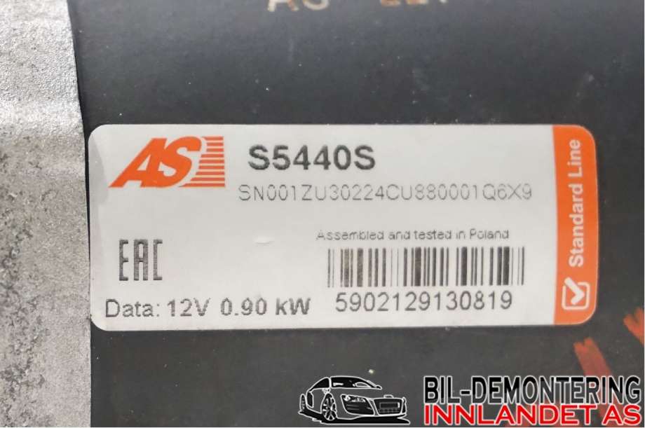 Starter til Nissan Qashqai 2014-2021 (Type II)  (NISSAN|2330000Q3D||S5440S)