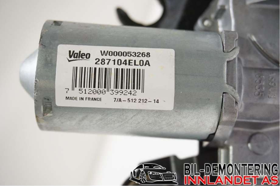 Viskermotor bakrute til Nissan Qashqai 2014-2021 (Type II)  (NISSAN|287104EL0A|)