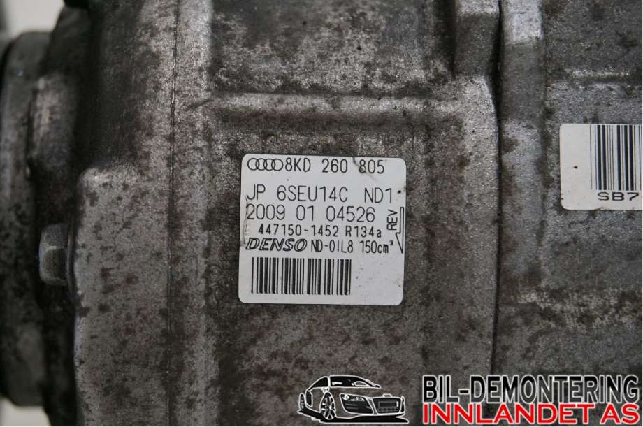 Aircondition kompressor til Audi A4 2007-2014 (Type IV) (B8) (B8) (AUDI|447150-1452|)