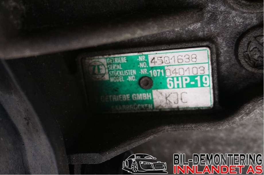 Girkasse automat til Audi A6 2008-2011 (Type III, Fase 2) (C6) (C6) (09L 300 040 TX|KJC|)