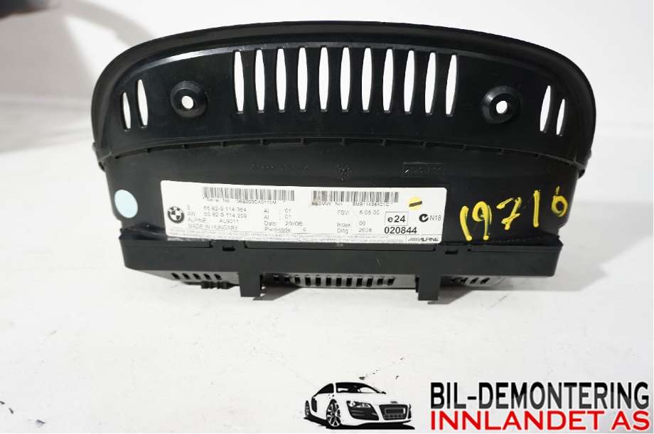 Instrument kjørecomputer til BMW 3-Serie 2005-2011 (E90/E91/E92/E93) (E90/E91/E92/E93) (BMW|65 82 9 193 757|06B203CA0110M|BM911436401C)