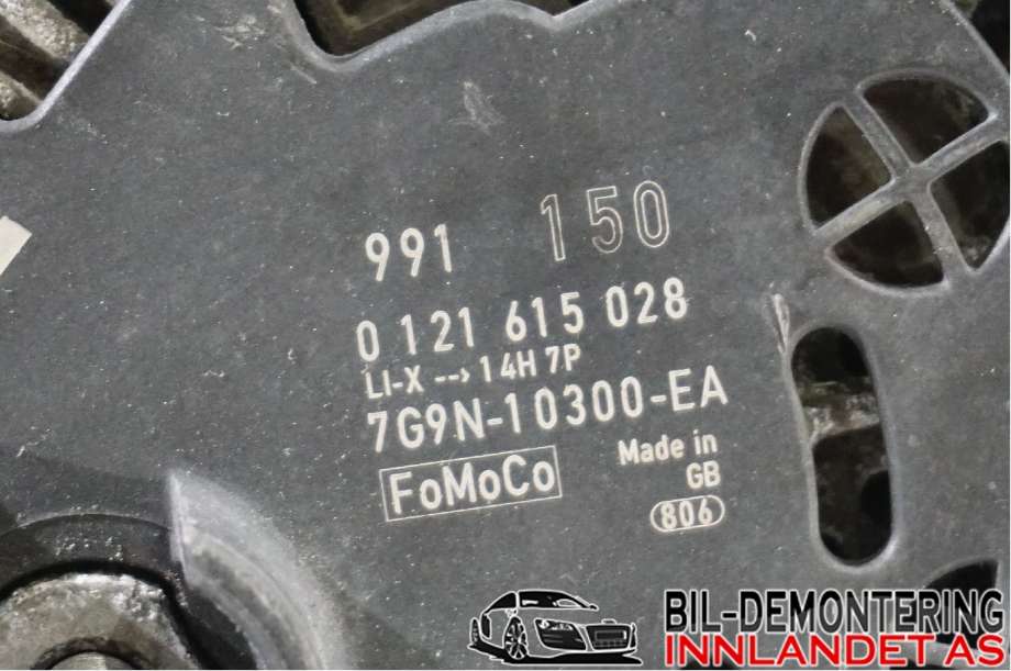 Dynamo til Volvo V70 2007-2013 (Type III, Fase 1)  (VOLVO|36000798|0121615028|7G9N-10300-EA)