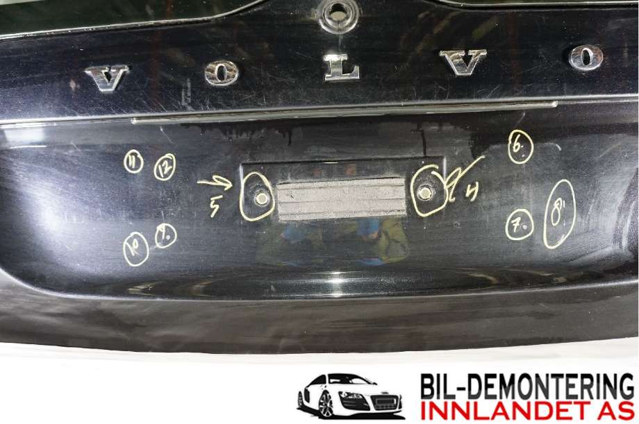 Bakluke til Volvo V70 2007-2013 (Type III, Fase 1)  (VOLVO|39807944|)