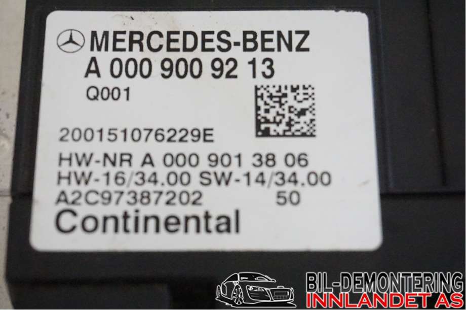 Styreenhet drivstoffpumpe til Mercedes Vito 2014-->> (W447) (W447) (MERCEDES|A0009009213|)