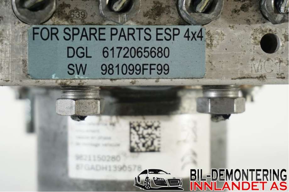 ABS sentral til Toyota Proace 2016-->> (Type II)  (SU001A7512||9821150280)