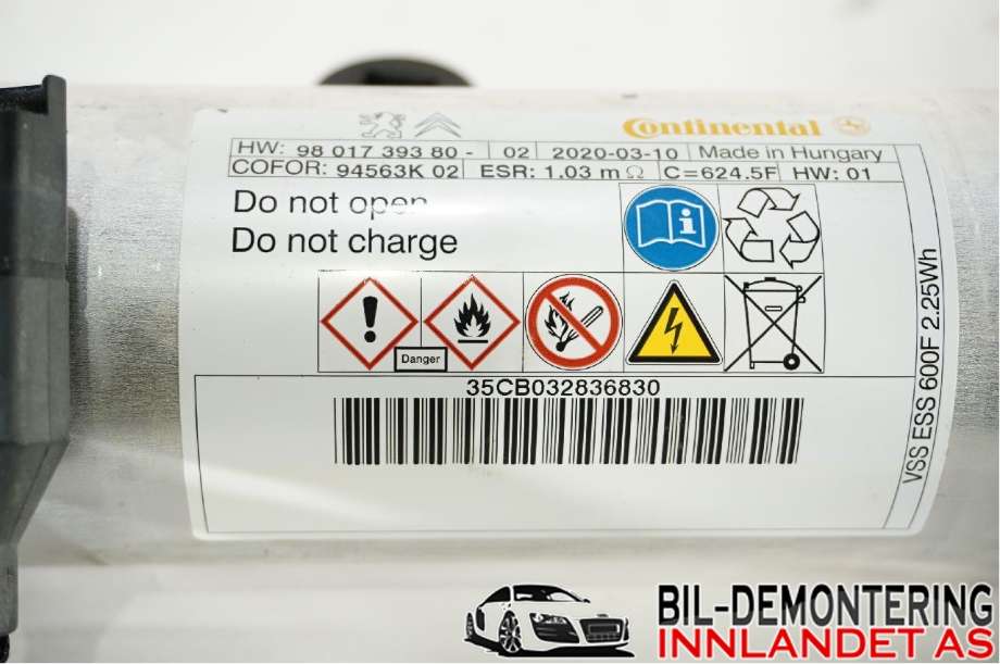 Styreenhet tenning til Toyota Proace 2016-->> (Type II)  (|9804849480)