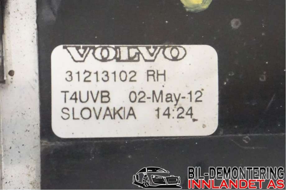 Tåkelykt høyre foran til Volvo V70 2007-2013 (Type III, Fase 1)  (VOLVO|31213102|)