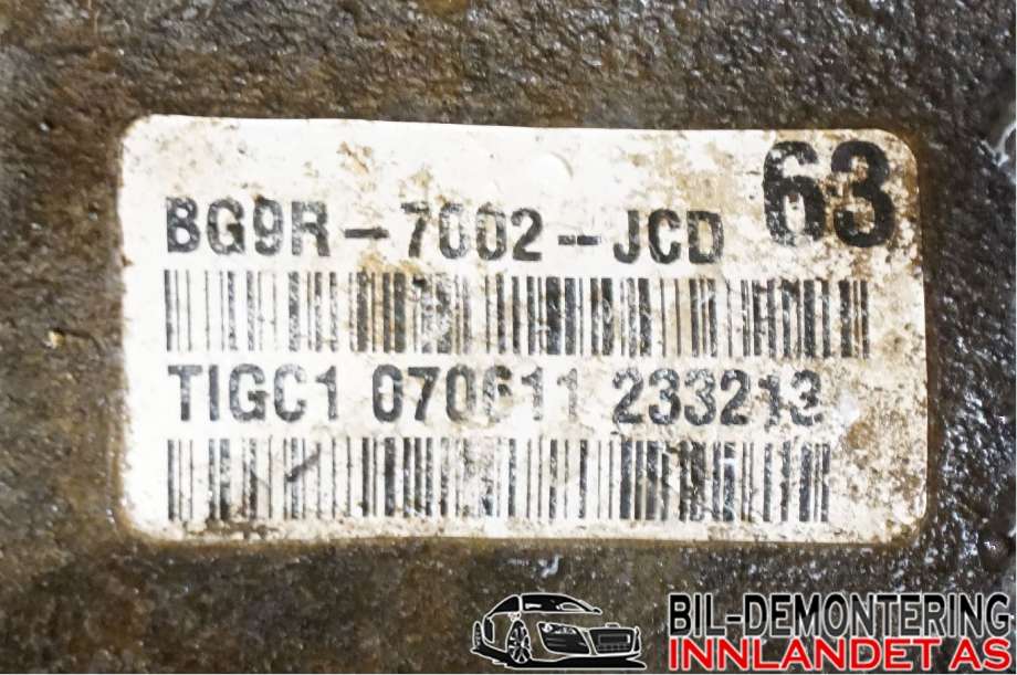 Girkasse manuell 6-trinn til Volvo V70 2007-2013 (Type III, Fase 1)  (VOLVO|36051127|)