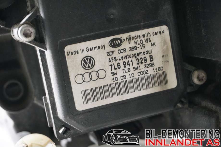 Frontlykt venstre halogen til Škoda Octavia 2009-2013 (Type II, Fase 2)  (SKODA|1Z1 941 017 T||1Z1941015G)