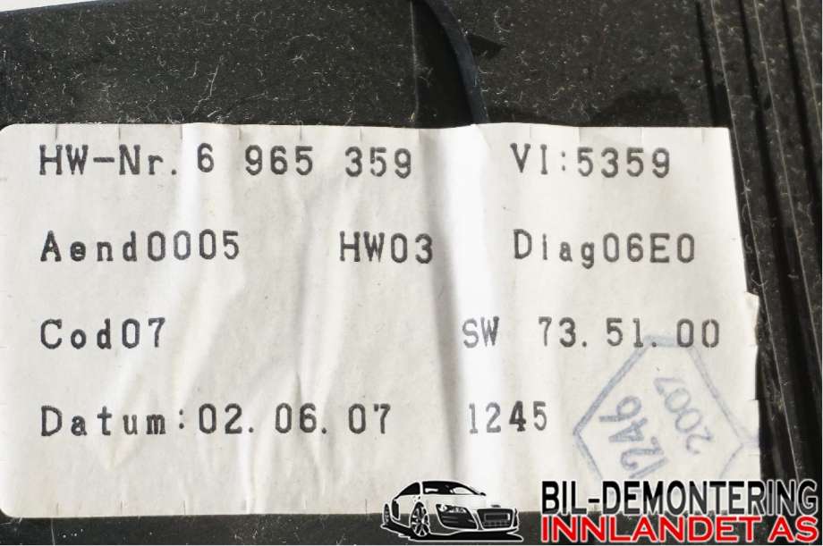 Instrumentpanel til BMW 5-Serie 2003-2010 (E60/E61) (E60/E61) (BMW|62 10 9 194 889||62.11-9153755)