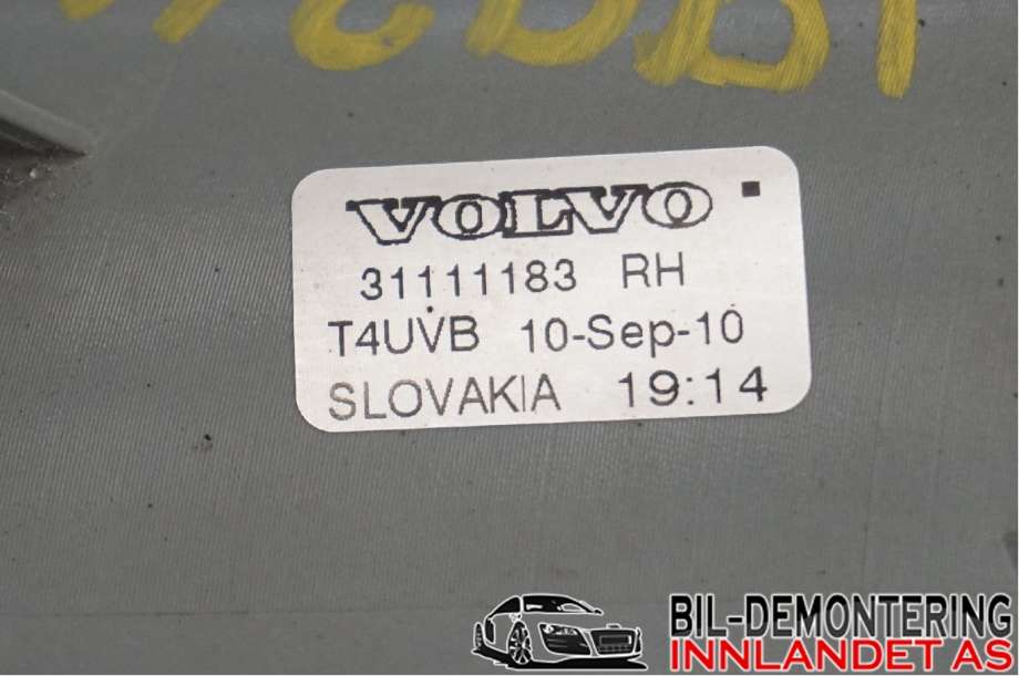 Tåkelykt høyre foran til Volvo XC90 2007-2014 (Type I, Fase 2)  (VOLVO|31383157|)
